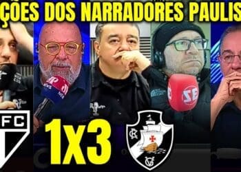 Confira as reações dos comentaristas da mídia paulista após a vitória do Vasco sobre o São Paulo.
