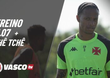 VascoTV exibe clipes do treinamento desta sexta-feira e uma conversa com Tchê Tchê; confira