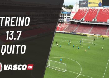 VascoTV divulga gravação do treinamento realizado neste domingo em Quito; confira