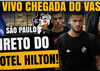 Acompanhe a chegada do time do Vasco ao hotel em São Paulo.