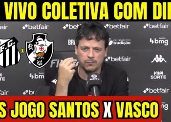 Confira a coletiva de imprensa de Fernando Diniz após a partida Santos 0 x 6 Vasco.