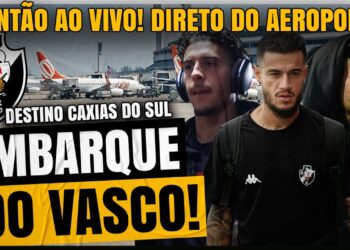 Acompanhe o embarque do Vasco rumo a Caxias do Sul, onde se confrontará com o Juventude.