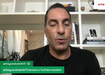 Jogador do Vasco em entrevista em vídeo.
