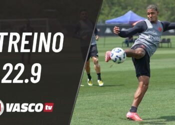 Treinamento de futebol do Vasco.