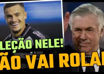 Aparelho de duas pessoas do time de futebol, em destaque pelo sorriso e expressão facial intensa.