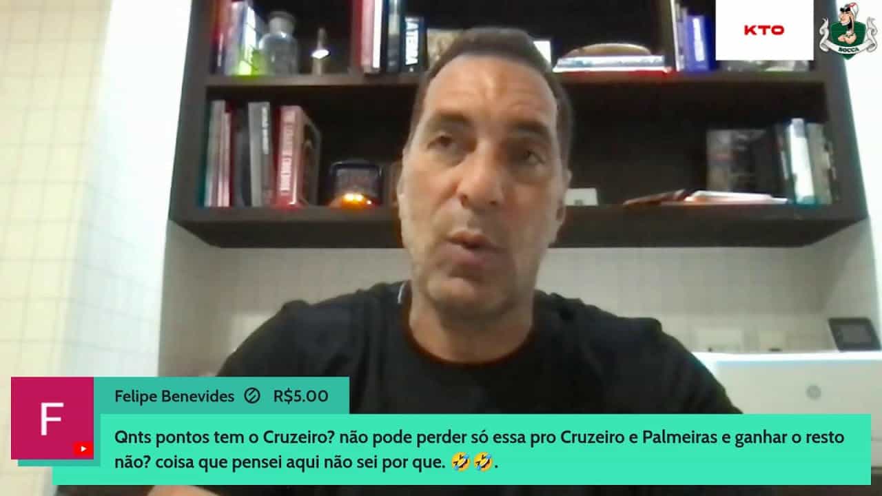 - Aposento com livros e objetos atrás do homem.