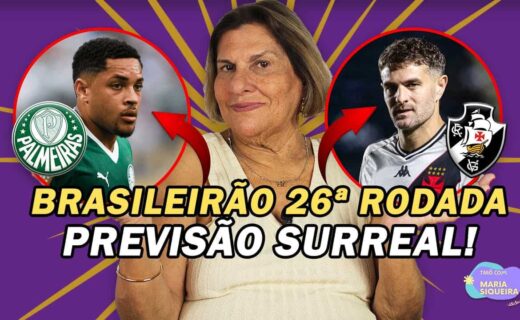 Palmeiras e Vasco em destaque com mulher ao centro e texto esportivo.