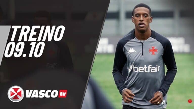 Treinamento do Vasco em campo aberto.