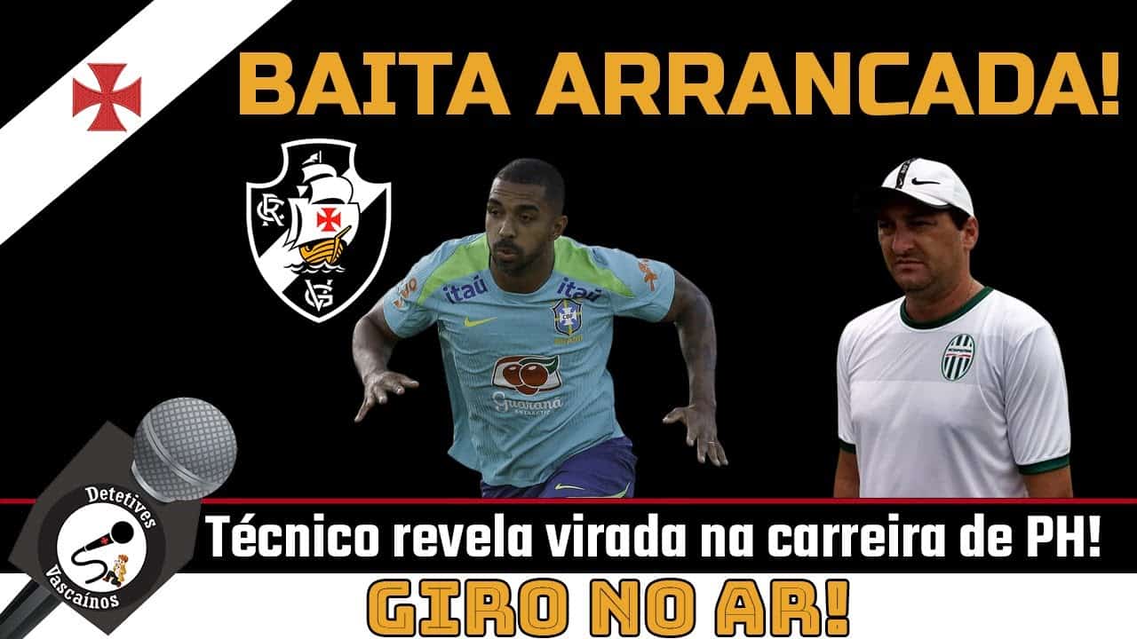 Cracha do Vasco e treinador com jogadores do time.