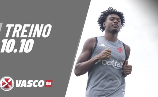 Atleta treinando em dia de verão, vestindo uniforme do Vasco.