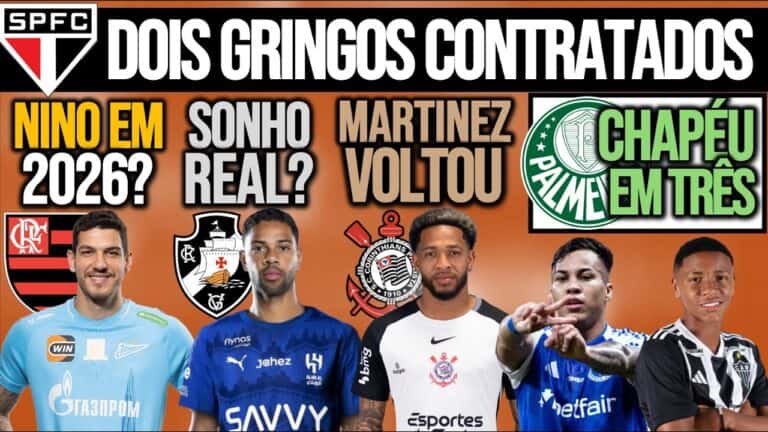 Nino do São Paulo em destaque.