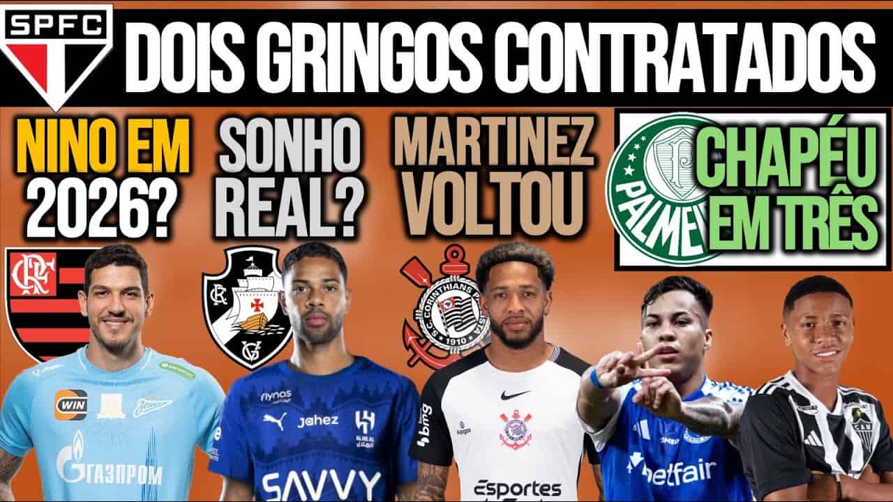 Nino do São Paulo em destaque.