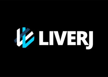 LIVRJ logo em fundo preto.
