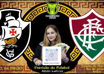 Clube de futebol Vasco e Fluminense, logos lado a lado.