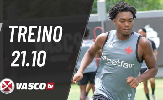 Treinamento do Vasco, jogador treinando.