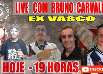 Ex-Vasco, Bruno Carvalho participou de live do canal Vascaínos da Colina; confira como aconteceu