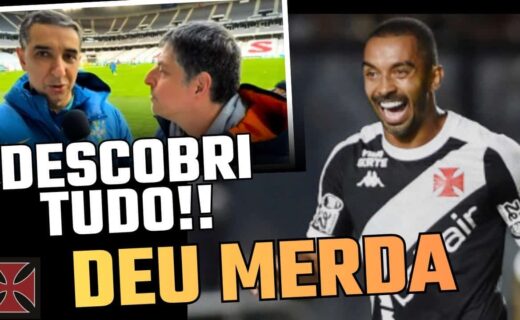 Estádio de futebol do Vasco, torcida animada ao fundo.