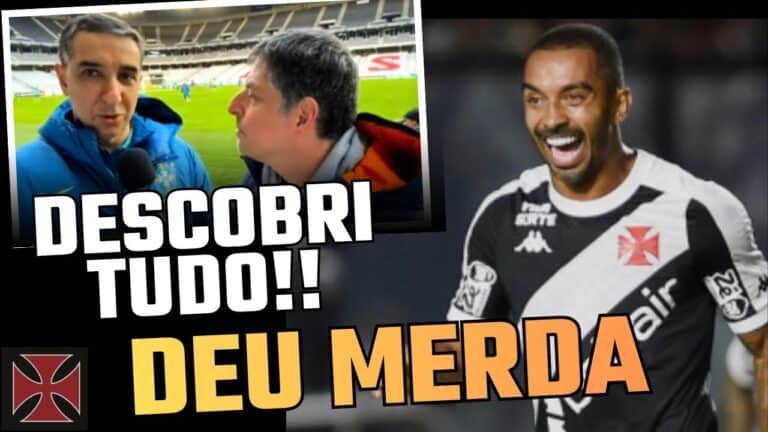 Estádio de futebol do Vasco, torcida animada ao fundo.