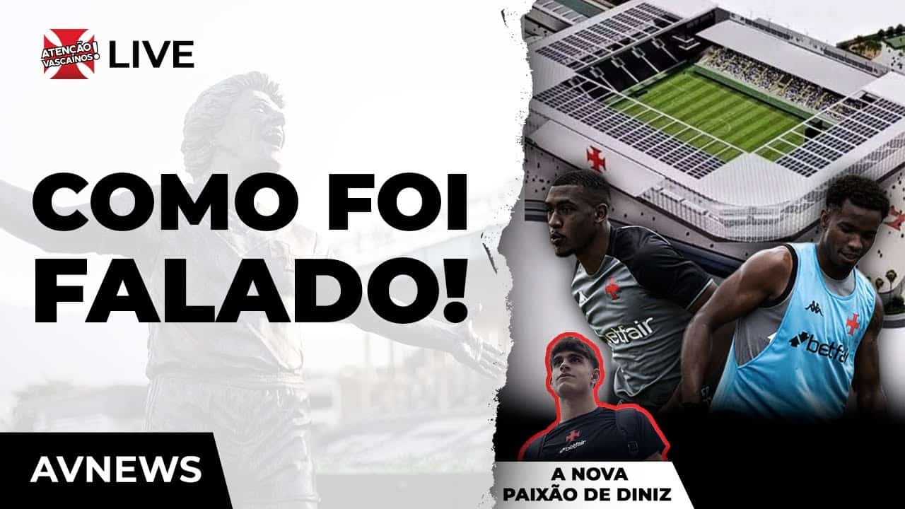 Futebol do Vasco em destaque no estádio de São Januário.