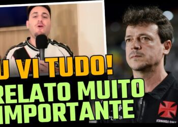 Revista com torcedor do Vasco e técnico Fernando Diniz.