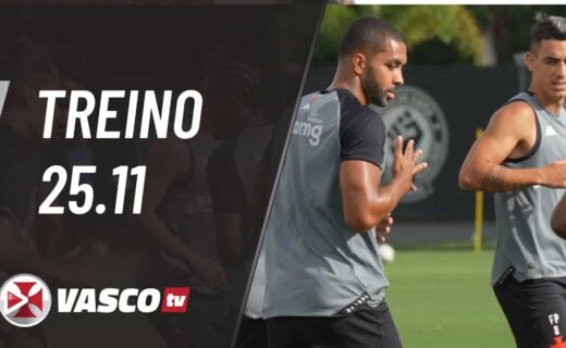 Treinamento do Vasco, jogadores em campo.