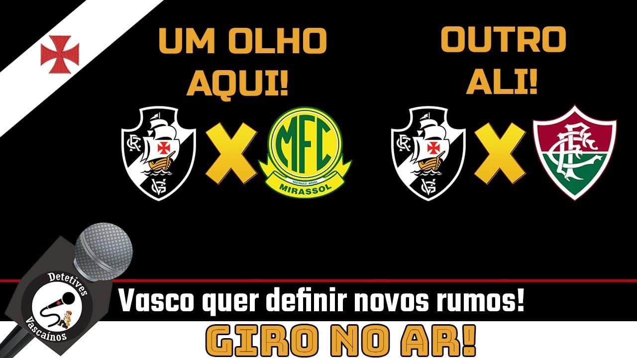 Imagem mostra escudos do Vasco, Flamengo e Fluminense em destaque.