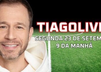 Jornalista Tiago Leifert expressa sua gratidão ao Vasco e a Pedrinho pela homenagem recebida durante a partida contra o Palmeiras.