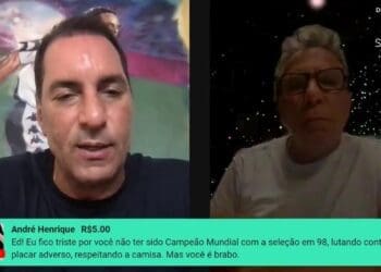 Edmundo cria uma visão do clássico Botafogo x Vasco; assista ao vídeo.
