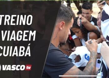 VascoTV divulga clipes do treinamento realizado neste sábado e da viagem para Cuiabá.