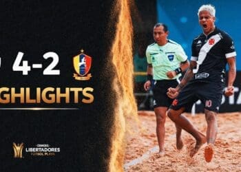 Beach Soccer: Confira os melhores momentos de Vasco 4 x 2 Centauros-VEN, semifinal da Libertadores