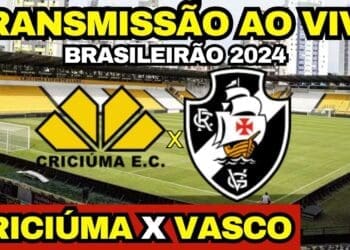 Transmissão ao vivo captura a energia dos torcedores no Heriberto Hülse antes do jogo Criciúma x Vasco.