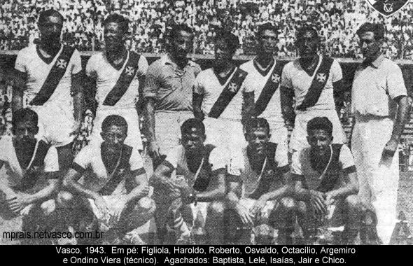 Re-estreia da camisa branca com faixa preta, 1943