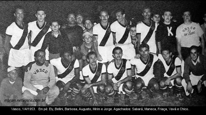 Vasco campeão do Torneio Internacional do Chile em 1953