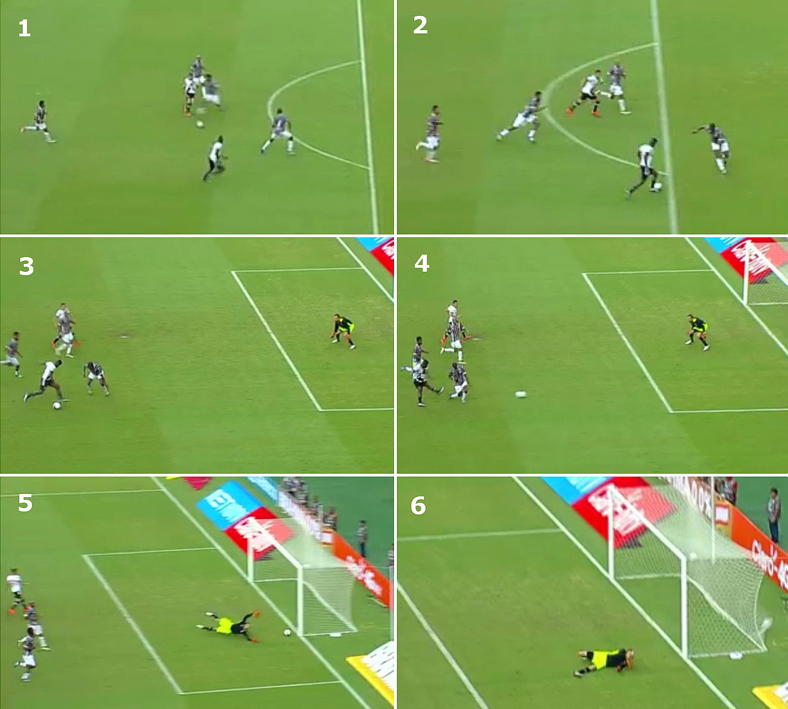 Sequência do gol de Riascos — Taça GB 2016