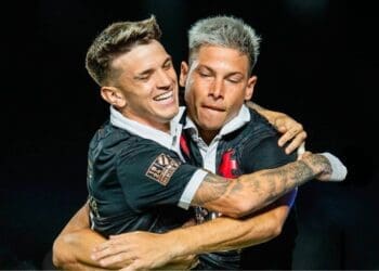 Orellano e Capasso em Vasco x Boavista