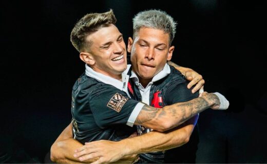 Orellano e Capasso em Vasco x Boavista