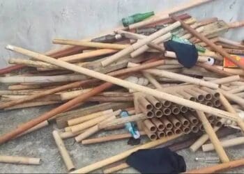 Material apreendido com torcida organizada