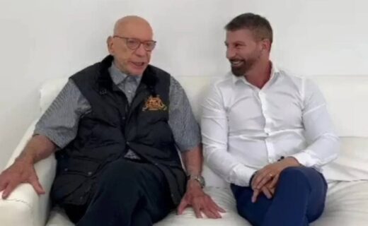 Pedrinho em reunião com José Roberto Lamacchia