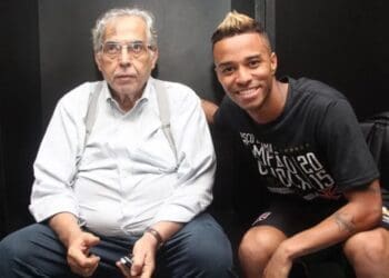 Rafael Silva com Eurico Miranda em 2015