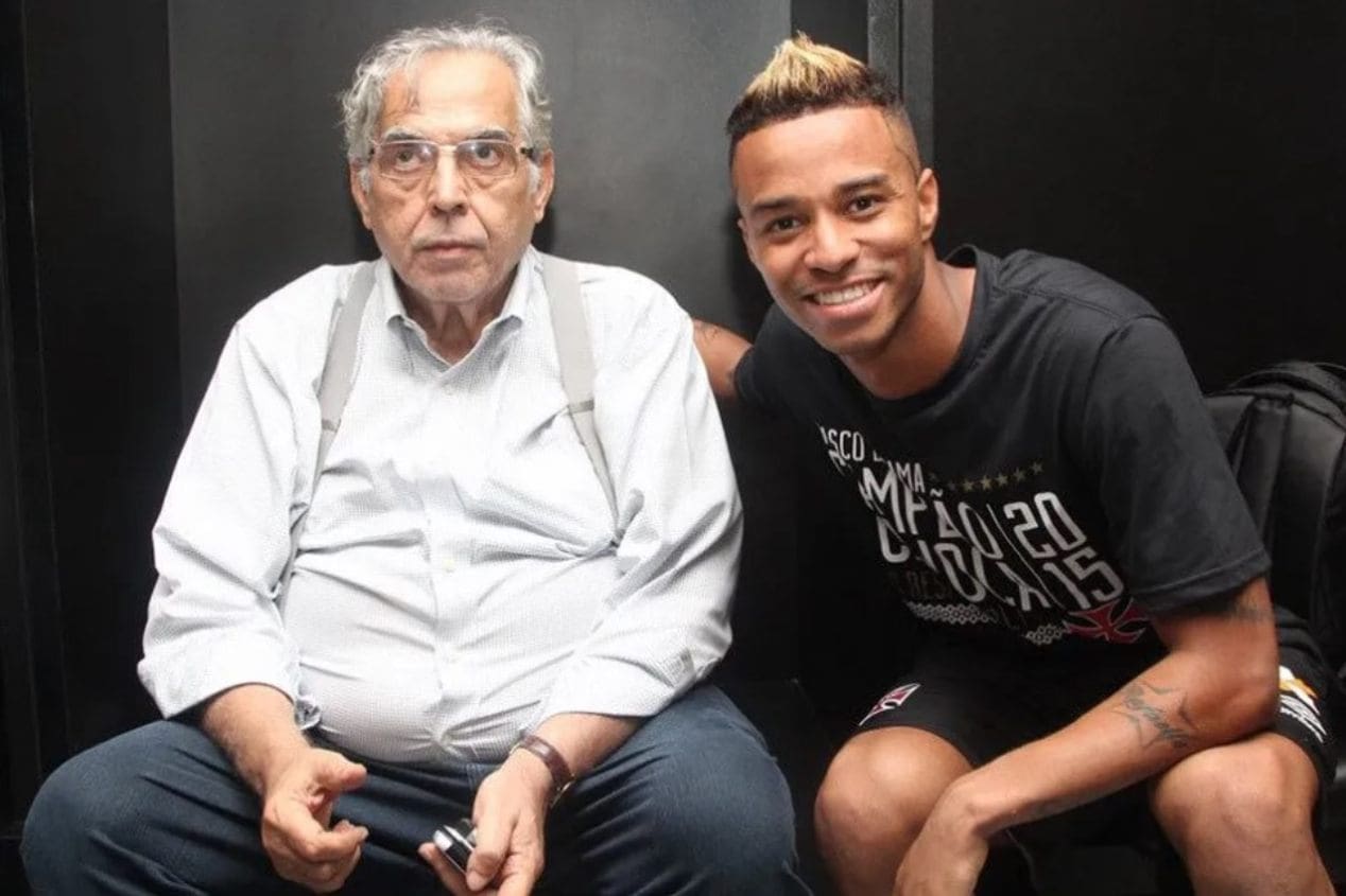 Rafael Silva com Eurico Miranda em 2015
