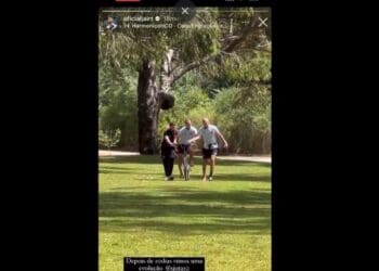 Serginho tenta andar de bicicleta