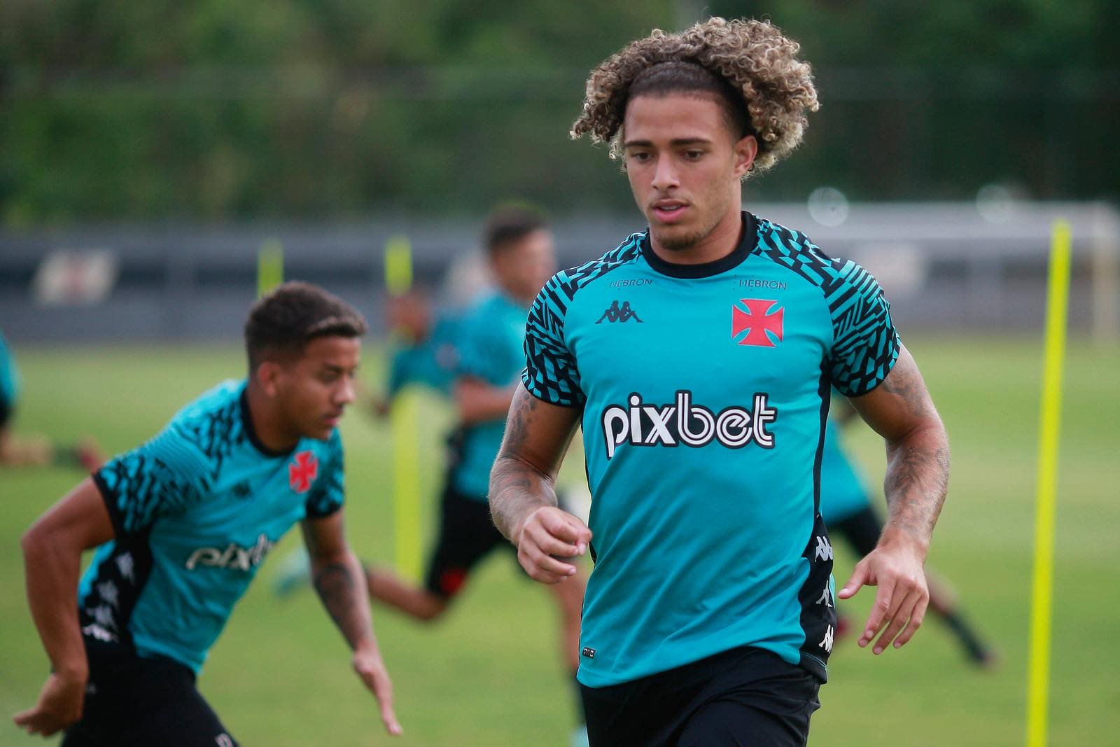 Figueiredo em treino do Vasco nesta quarta-feira