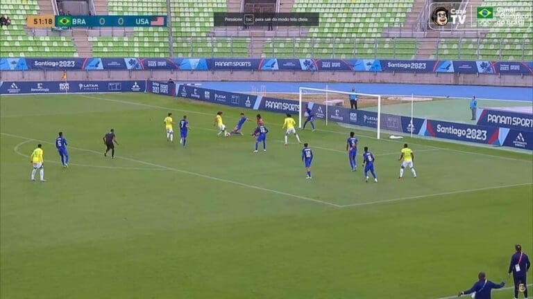 Brasil vence os EUA no Pan, com gol de Miranda