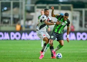 Zé Gabriel durante o jogo contra o América-MG